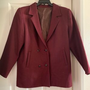 Vintage burgundy blazer / jacket